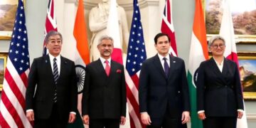 Foreign ministers from the Quad countries, namely India, Australia, United States and Japan, who had come together met for an hour