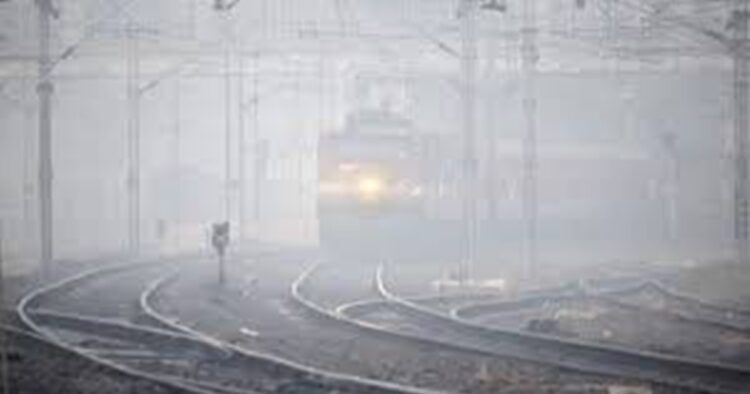 Delhi experienced heavy fog and delayed trains and flights at Indira Gandhi International Airport