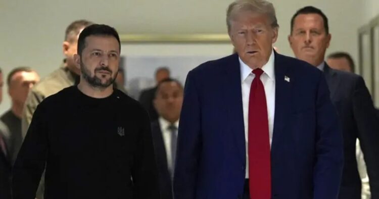 US President Donald Trump was asked about the Russia-Ukraine War and he blamed Ukraine President Volodymyr Zelenskyy for the war