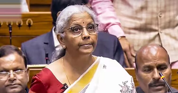 Finance Minister Nirmala Sitharaman presents the Union Budget 2025 in Parliament