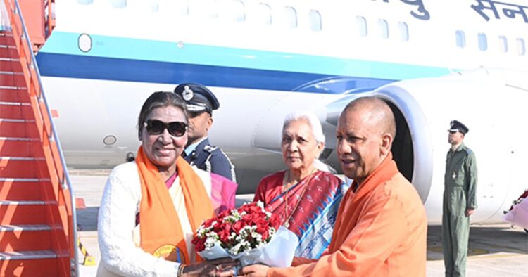 President Droupadi Murmu will be on visit to Prayagraj in Uttar Pradesh today