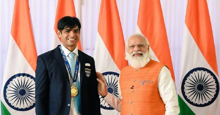 Prime Minister Narendra Modi has lauded Olympic gold medallist Neeraj Chopra's efforts to promote fitness