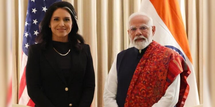 The US flag was replaced with the Indian flag at the Blair House