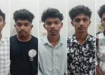 Kottayam District Police have arrested five students of the Government Nursing College