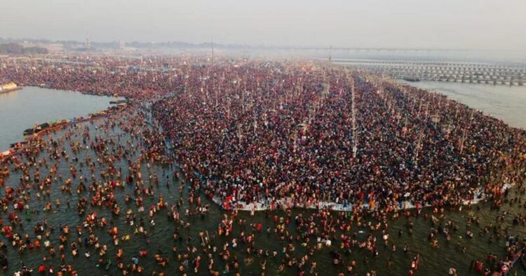 The grand gathering of Mahakumbh 2025, held on the sacred land of Teerthraj Prayagraj since January 13