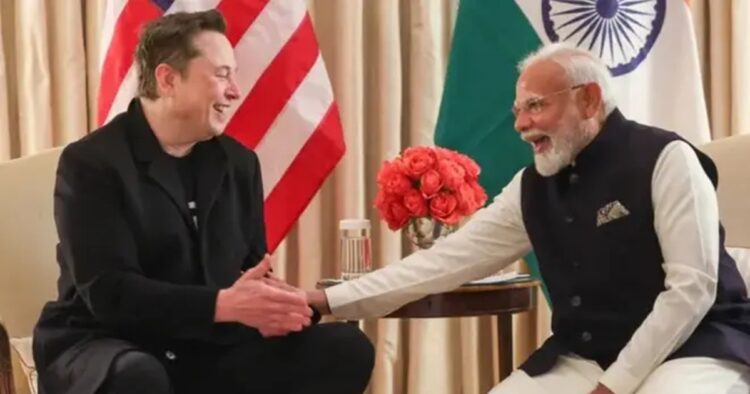 In India, Tesla Inc. has started its hiring process following the meeting between PM Modi and Elon Musk