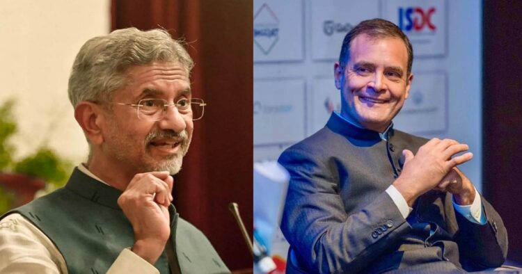 External Affairs Minister S. Jaishankar accused Rahul Gandhi of deliberately spreading falsehoods