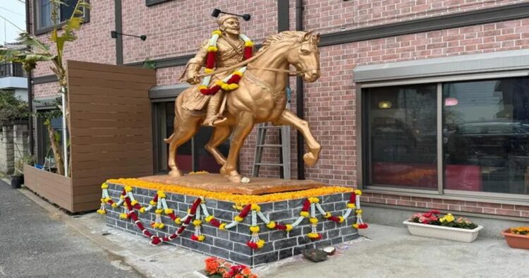 The statue of Chhatrapati Shivaji Maharaj was unveiled officially in Tokyo