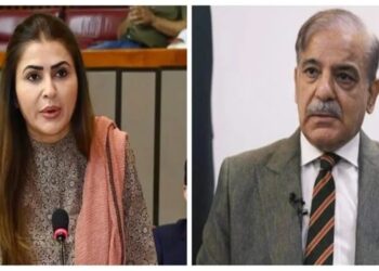 PPP Leader Shazia Marri (Left) and Pakistan Minister Shehbaz Sharif