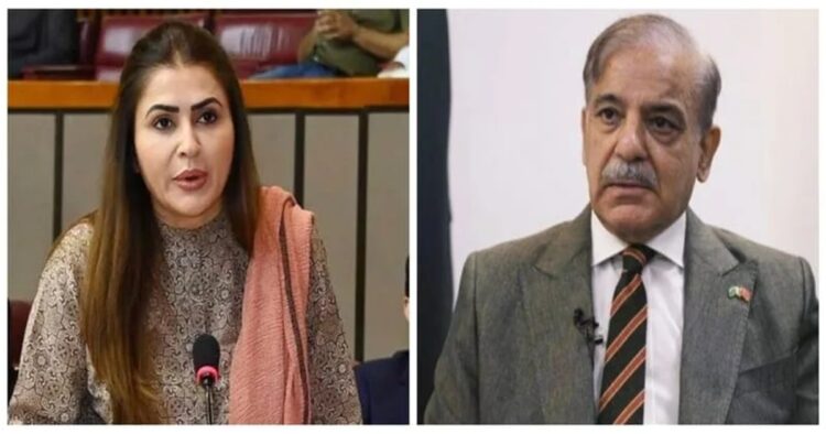 PPP Leader Shazia Marri (Left) and Pakistan Minister Shehbaz Sharif