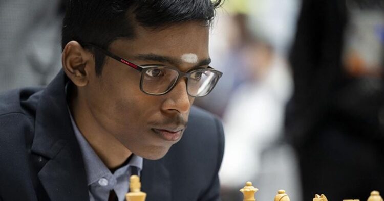 Indian Grandmaster R. Praggnanandhaa registered a spectacular win against Czech Republic's Nguyen Thai Dai Van