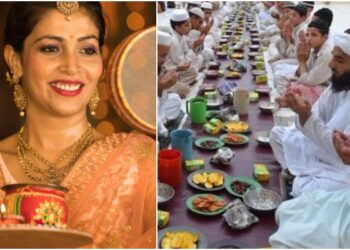 Two posts from the Hindustan Times went viral on social media, highlighting contradictory information about fasting during Karwa Chauth and Ramzan