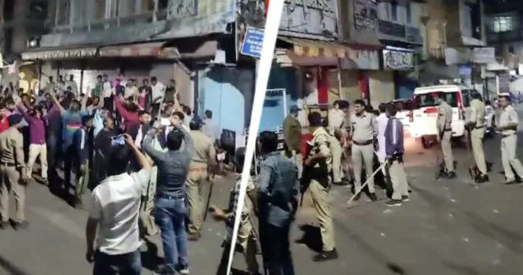 Following the violence, a heavy police force from Indore rural and Indore city was deployed in the area to control the situation (Image- India Today)