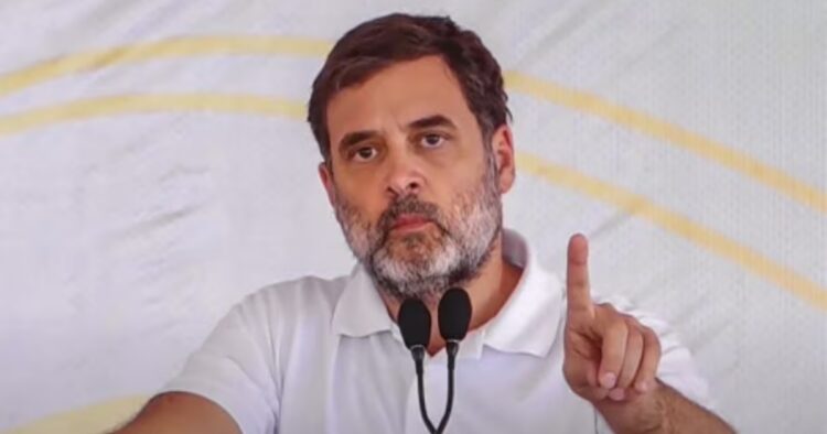 Rahul Gandhi Speaks During a Public Meeting