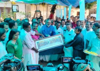 Fifty people from Munambam, a coastal village in Kerala, joined the Bharatiya Janata Party (PC: X/Rajeev Chandrasekhar)