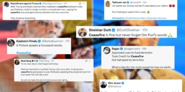 Mixed social media reactions on India-Pakistan ceasefire (PC: dreamstime/Business Today/X)