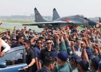 PM Modi at the Adampur airbase (PC: Narendra Modi/X)